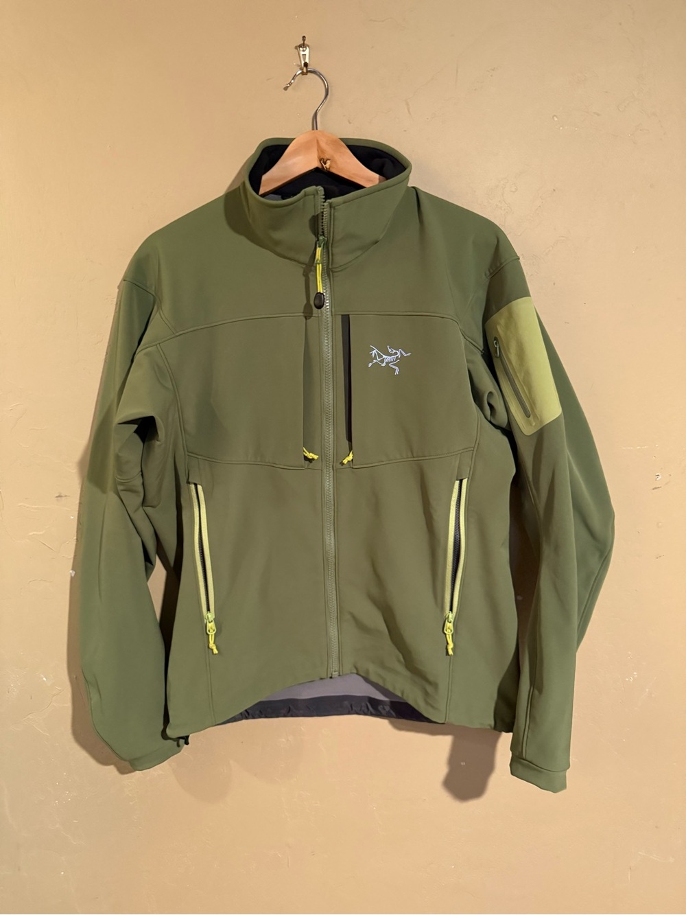 Arc'teryx Gamma MX Green Full Zip Jacket Mens Size Small